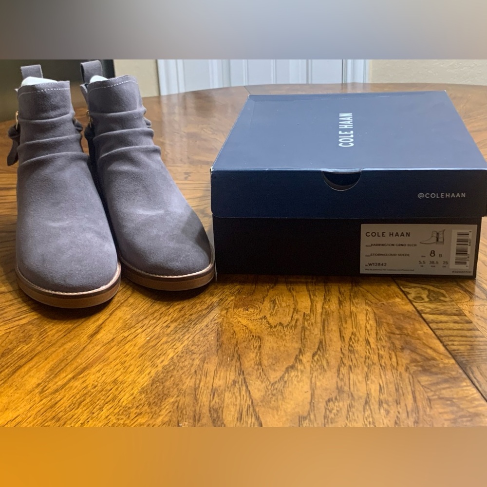 Cole Haan Harrington Stormcloud Booties